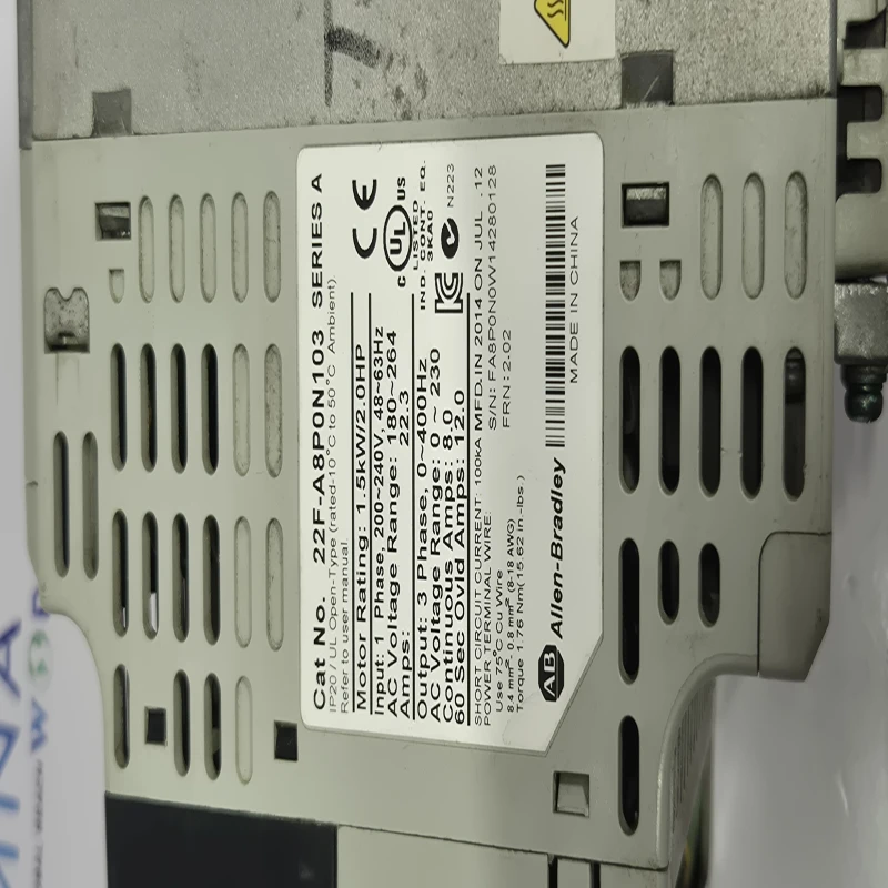 Allen Bradley 22F-A80N103 AERIES A PowerFlex 4M AC Drive thumbnail 8
